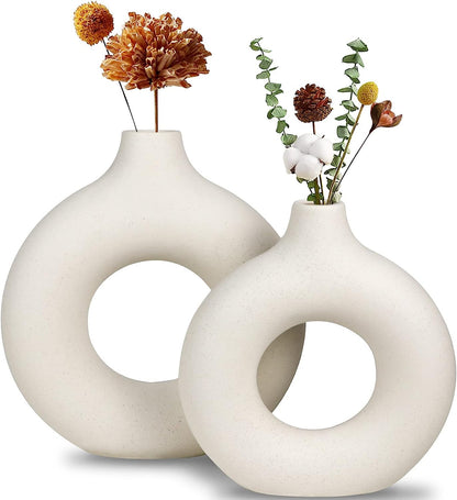 Elegant Nordic Ceramic Bloom Vase | Minimalist Design for a Stylish Home Decor Accent