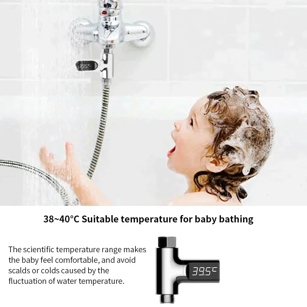 Smart LED Water Temperature Monitor for Showers