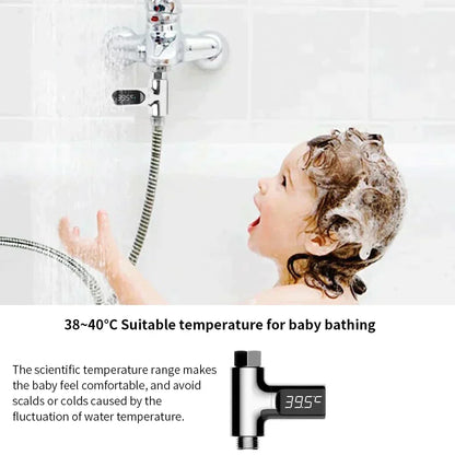 Smart LED Water Temperature Monitor for Showers