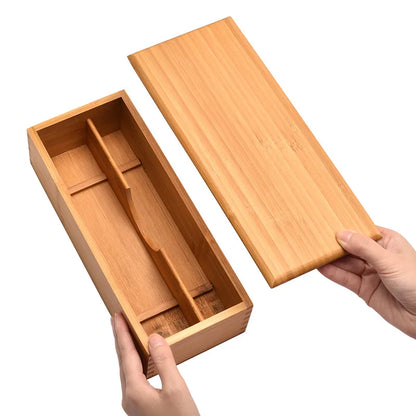 Eco-Friendly Adjustable Bamboo Drawer Organizer | Versatile Storage for Kitchen Utensils