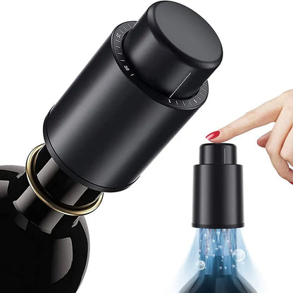 Elegant Wine Preservation Stopper | Stylish Accessory for Keeping Wine Fresh