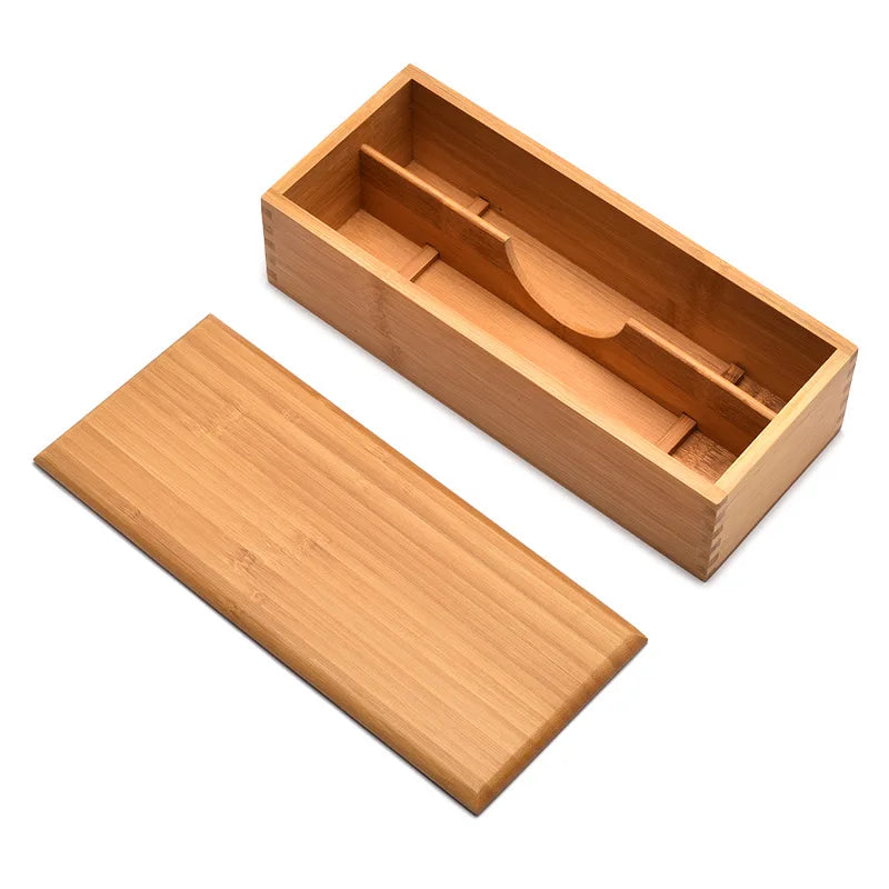 Eco-Friendly Adjustable Bamboo Drawer Organizer | Versatile Storage for Kitchen Utensils