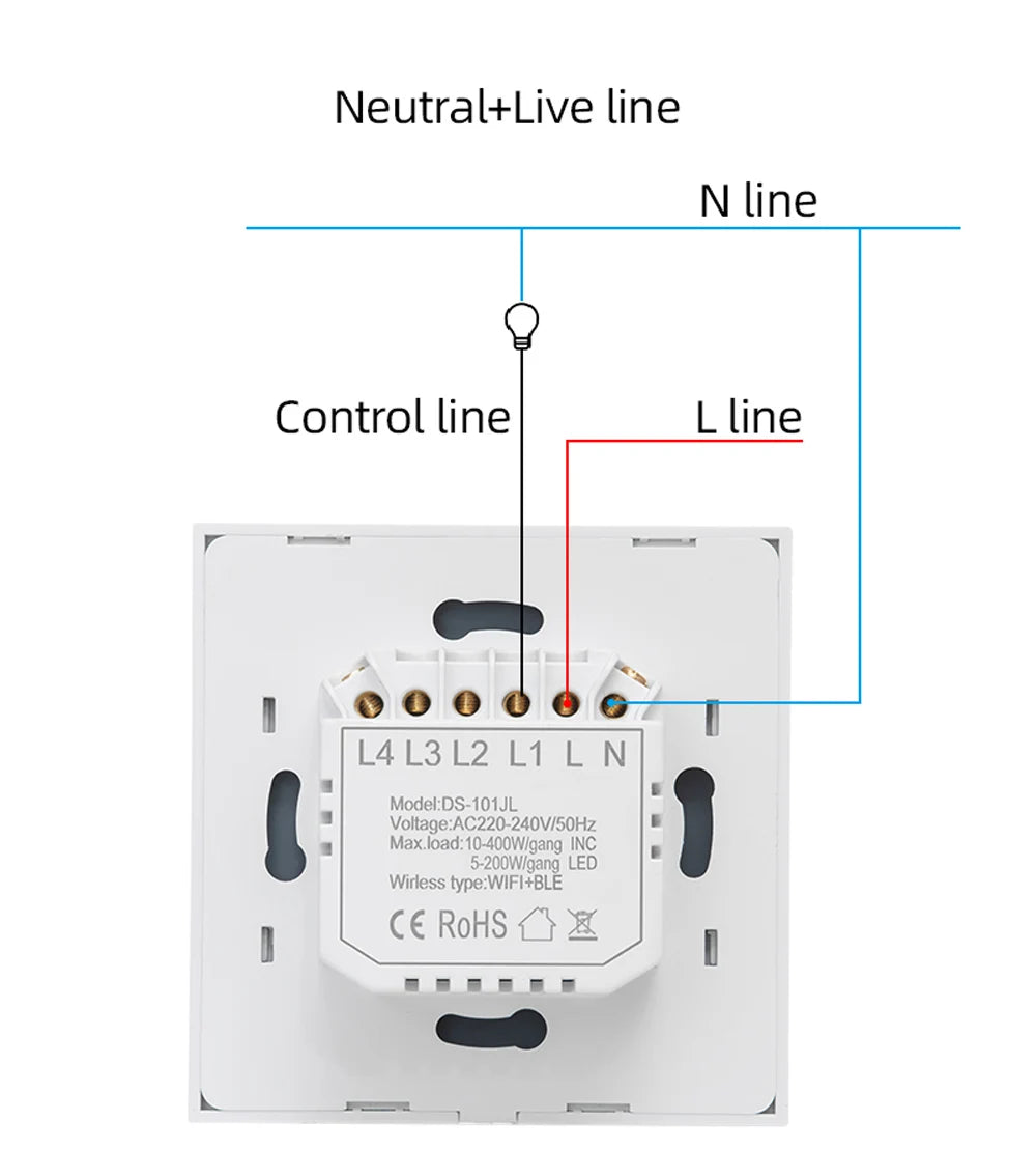 WiFi Smart Touch Light Switch