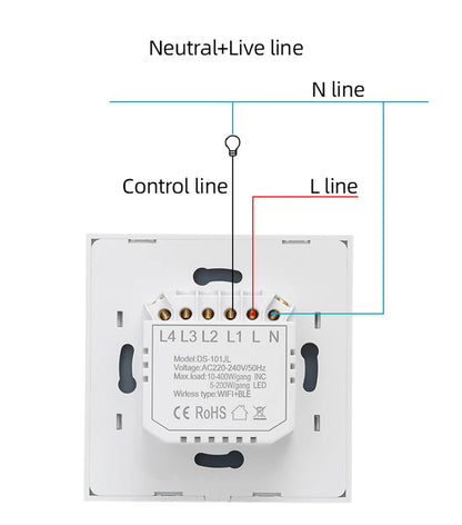 WiFi Smart Touch Light Switch