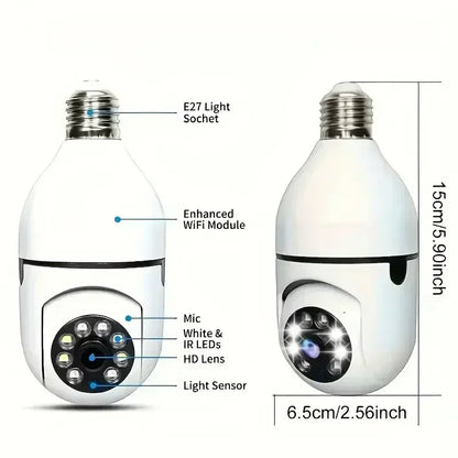 Smart Security Camera with 4X Zoom, AI Motion Detection, and Full Color Night Vision