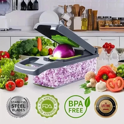 Ultimate 14-in-1 Vegetable Prep Chopper & Slicer