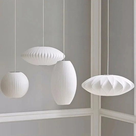 Luxurious Danish Silk Hanging Light | Elegant Pendant Lighting for Home Interiors