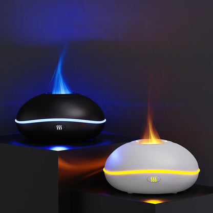 7-Color LED Aromatherapy Flame Humidifier | Ultrasonic Diffuser for Relaxation & Wellness