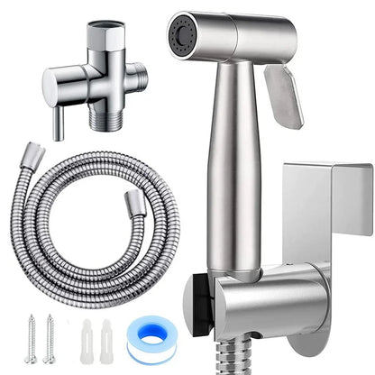 Premium Handheld Stainless Steel Bidet Sprayer Kit