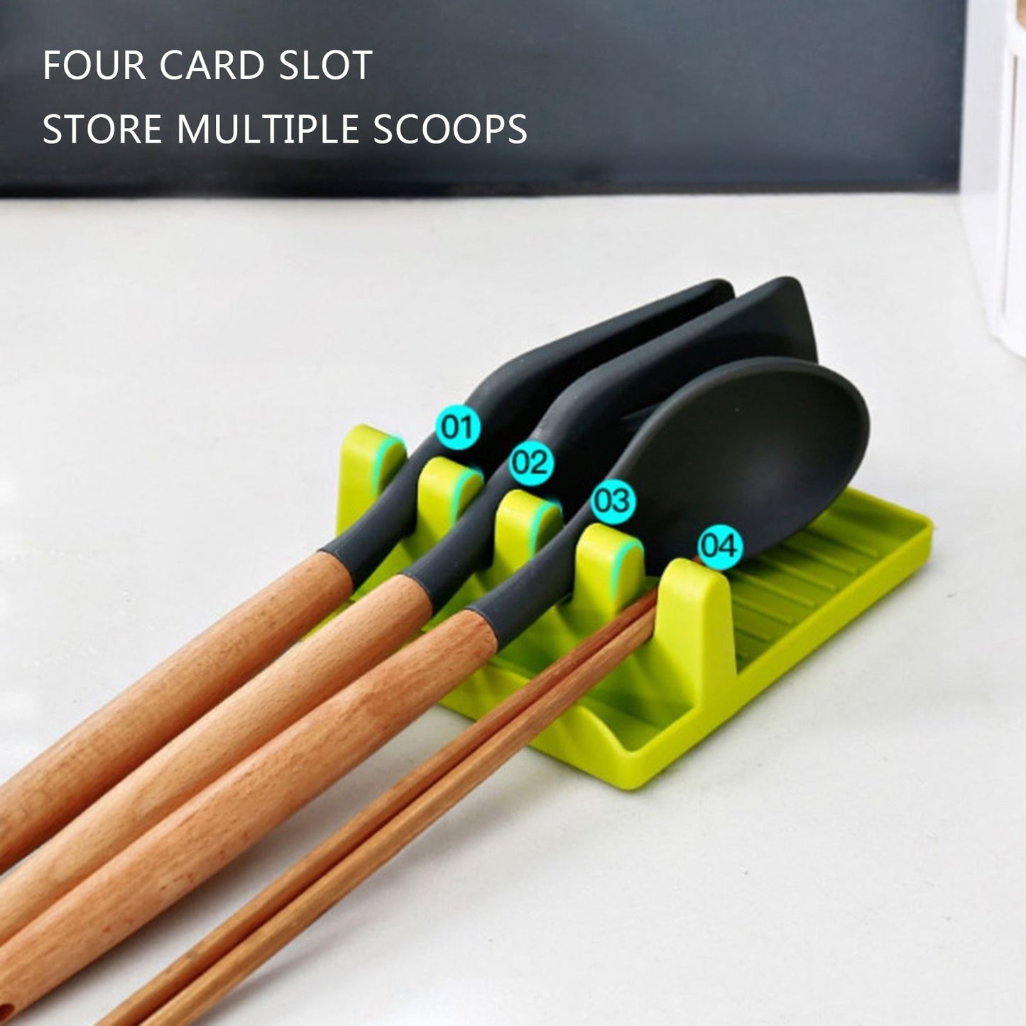 Spoon Rest Utensil Holder with Multi-Slot Design | Keep Your Cooking Area Clean and Organized