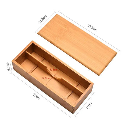 Eco-Friendly Adjustable Bamboo Drawer Organizer | Versatile Storage for Kitchen Utensils