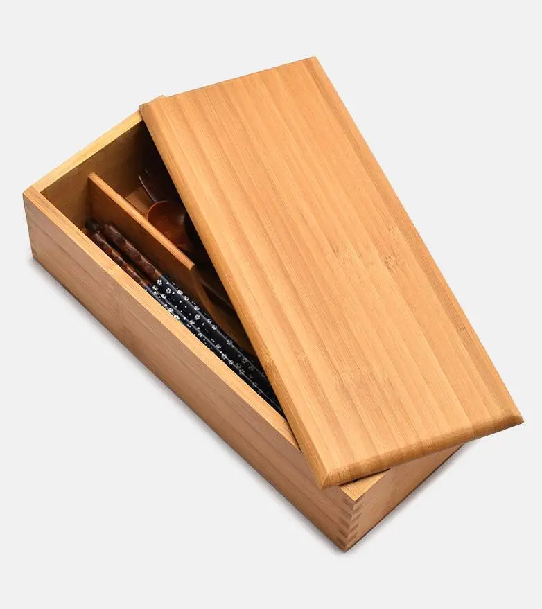 Eco-Friendly Adjustable Bamboo Drawer Organizer | Versatile Storage for Kitchen Utensils