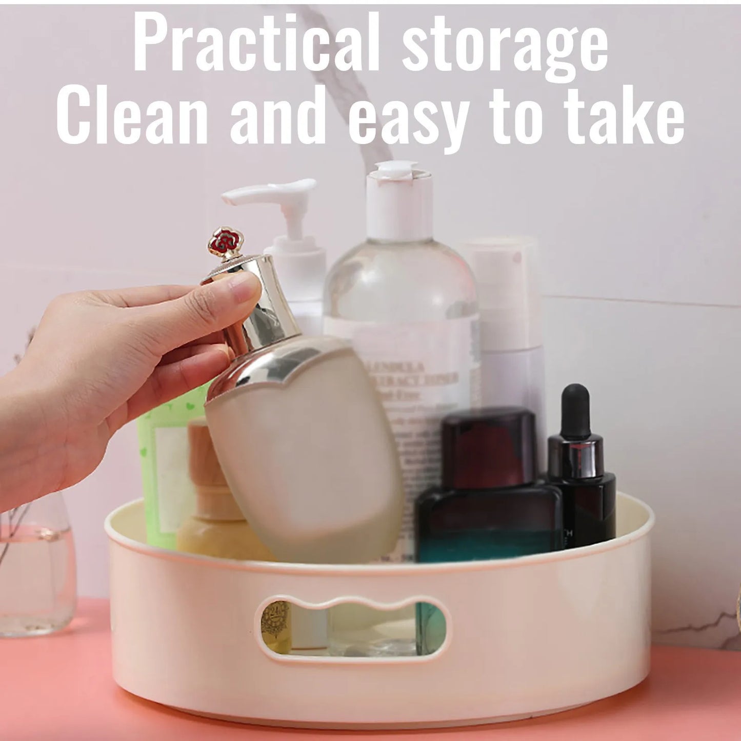 360° Rotating Kitchen Storage Turntable | Efficient Space Organizer