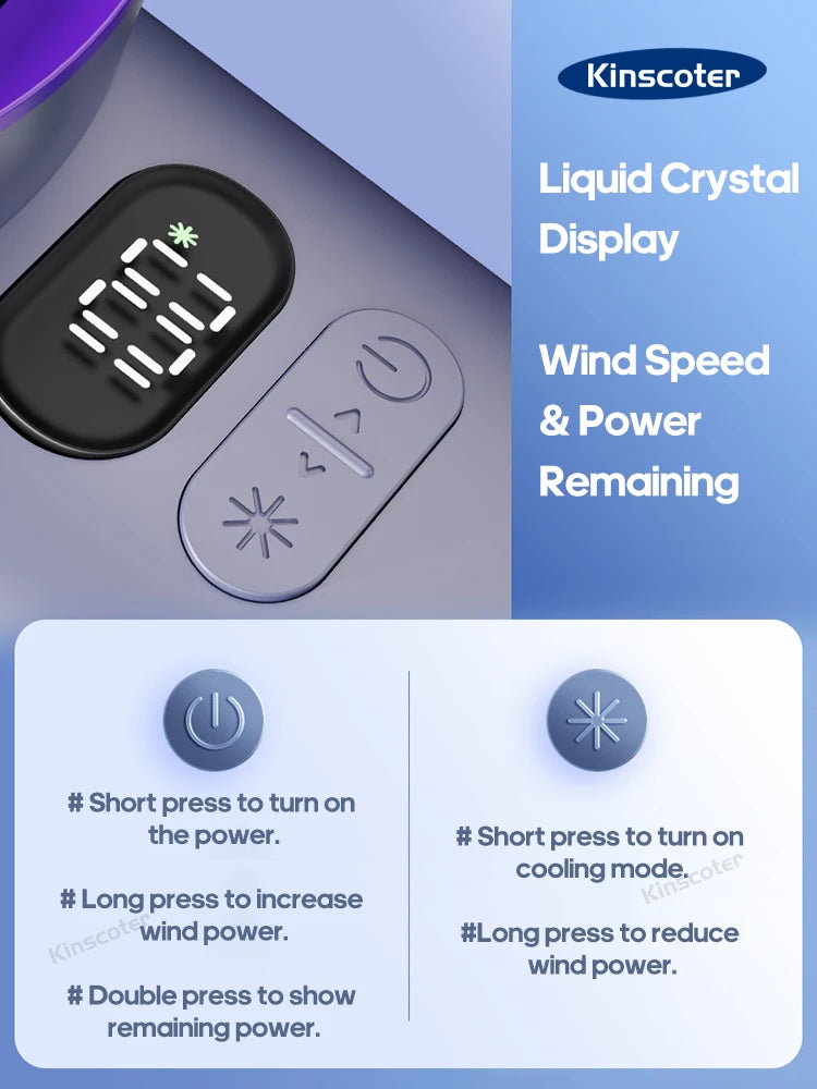 Turbo Handheld Fan with 100 Speeds & Ice-Cooling | Compact & Powerful Cooling Solution