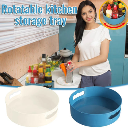 360° Rotating Kitchen Storage Turntable | Efficient Space Organizer