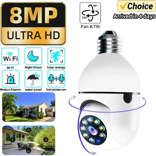 Smart Security Camera with 4X Zoom, AI Motion Detection, and Full Color Night Vision