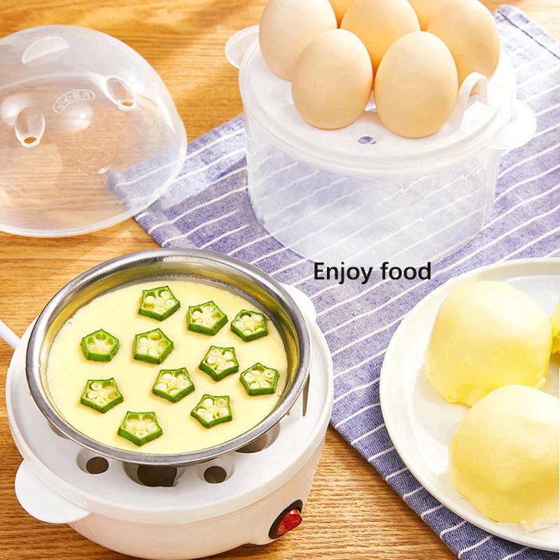 Double Layered Egg Cooker | Steam, Poach, and Cook Eggs Quickly and Easily