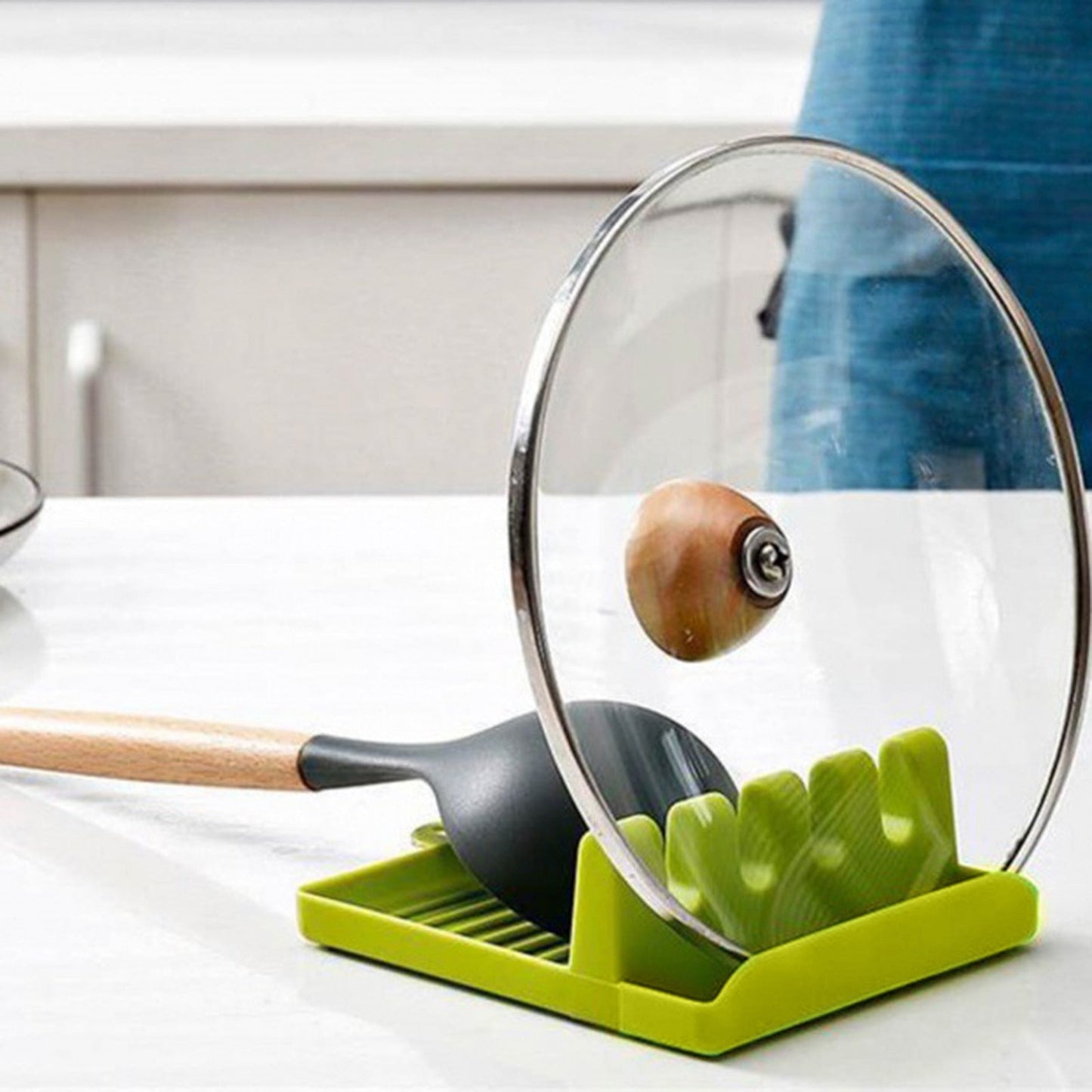 Spoon Rest Utensil Holder with Multi-Slot Design | Keep Your Cooking Area Clean and Organized