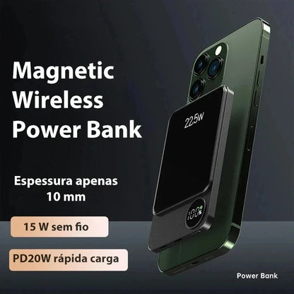 10,000mAh Magnetic Wireless Power Bank | Ultra-Fast Charging for MagSafe Devices