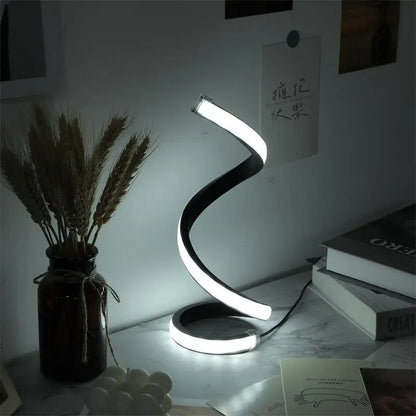 Modern LED Spiral Desk Lamp | Sleek & Stylish Lighting for Home or Office