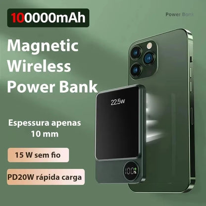 10,000mAh Magnetic Wireless Power Bank | Ultra-Fast Charging for MagSafe Devices